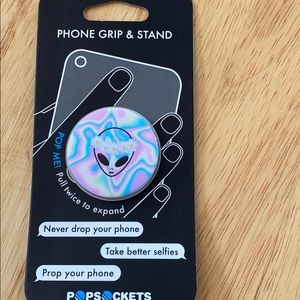 NEW popsockets alien with flower headband